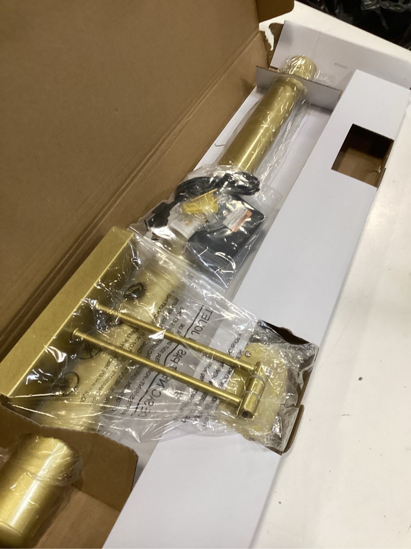 Condition photo showing New/Like New for 24.4" Wireless Picture Lights, Rechargeable Battery Art Display Light with Remote Control, Dimmable/Timer Off Dartboard Light, 3 Lighting Modes Full Metal Painting Display Lights (Gold-1Pack)