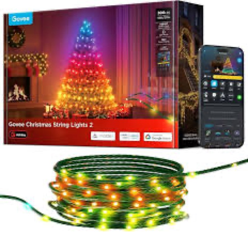 Voice Controlled Christmas Lights with Remote, 99 FT 300 LED String Lights Indoor Outdoor with 12 Mo