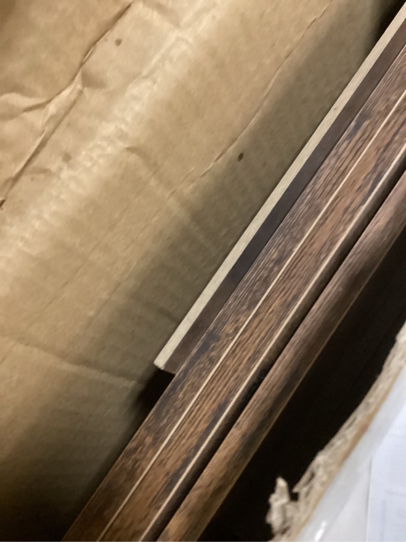 Condition photo showing As Is for PAG 3 Tier Desktop Printer Stand with Storage, Paper Storage Holder Rack for Desk, Wooden Printer Organization for Home/Office, Antique Brown