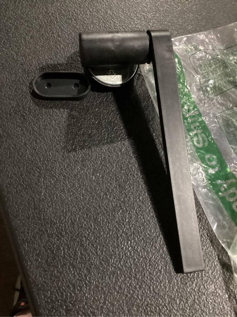 Condition photo showing As Is for magnetic dishcloth holder - composite, peel-and-stick mount - peel-and-stick setup for sink caddy - magnetic grip creates kitchen sink organizer - dual sponge & dish brush holder