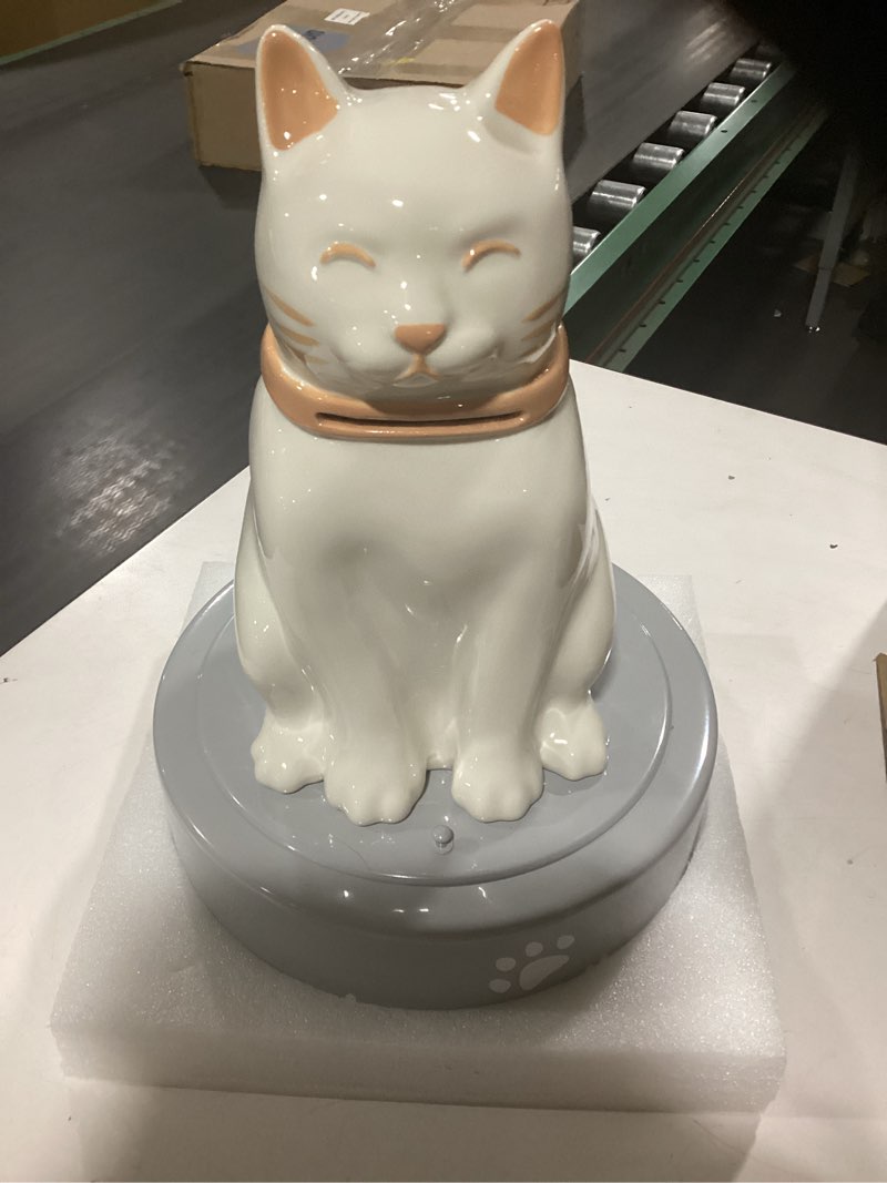 Condition photo showing Good Condition for PerfecTails Cat Urn, Large Cat Urns for Ashes, Waterproof Pet Urns for Cats, Ceramic Statue Stainles