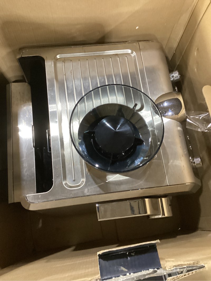 Condition photo showing As Is for De'Longhi La Specialista Espresso Machine with Sensor Grinder, Dual Heating System, Advanced Latte System & Hot Water Spout for Americano Coffee or Tea, Stainless Steel, EC9335M, 1.3 liters