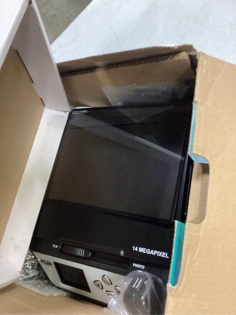 Condition photo showing Good Condition for digital film & photo scanner multi-function combo scanner with hd 22mp, convert 135film/35mm slide/110film/photo/document/business card to digital jpg files, 2.4 inch lcd, black 02 black