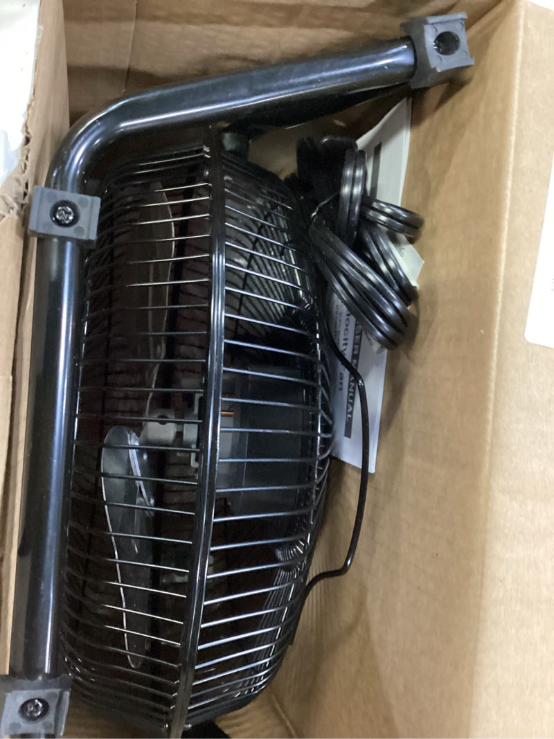 Condition photo showing Good Condition for mainstays 9 in high velocity floor fan wall mount black