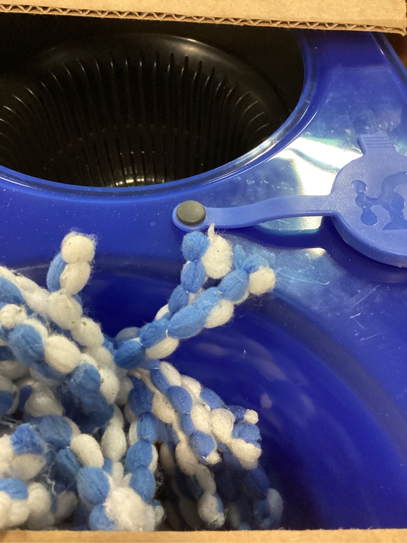 Condition photo showing Good Condition for o-cedar rinseclean spin mop & bucket system | clean with water | removes 99% of bacteria