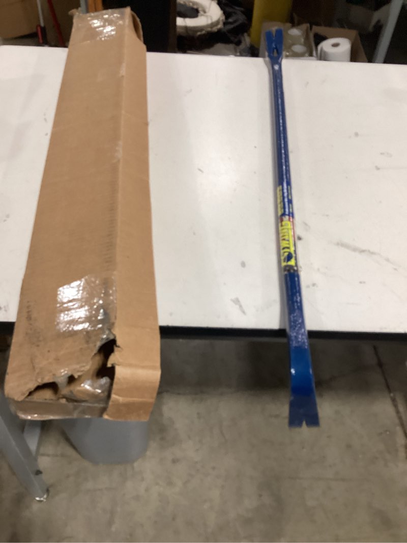 Condition photo showing As Is for estwing gooseneck wrecking bar pro - 36" usa made pry bar with angled chisel end & forged steel construction - ewb-36ps 36" (inches)