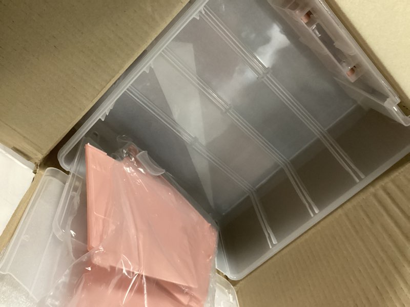 Condition photo showing Good Condition for ArtBin 6990RK-AMZ Super Satchel Double Deep Compartment Box - Art Storage with 8 Removable Compartments, Smart Closure for Craft Supplies (Rose Gold - Pack of 3) Rose Gold Accents Pack of 3