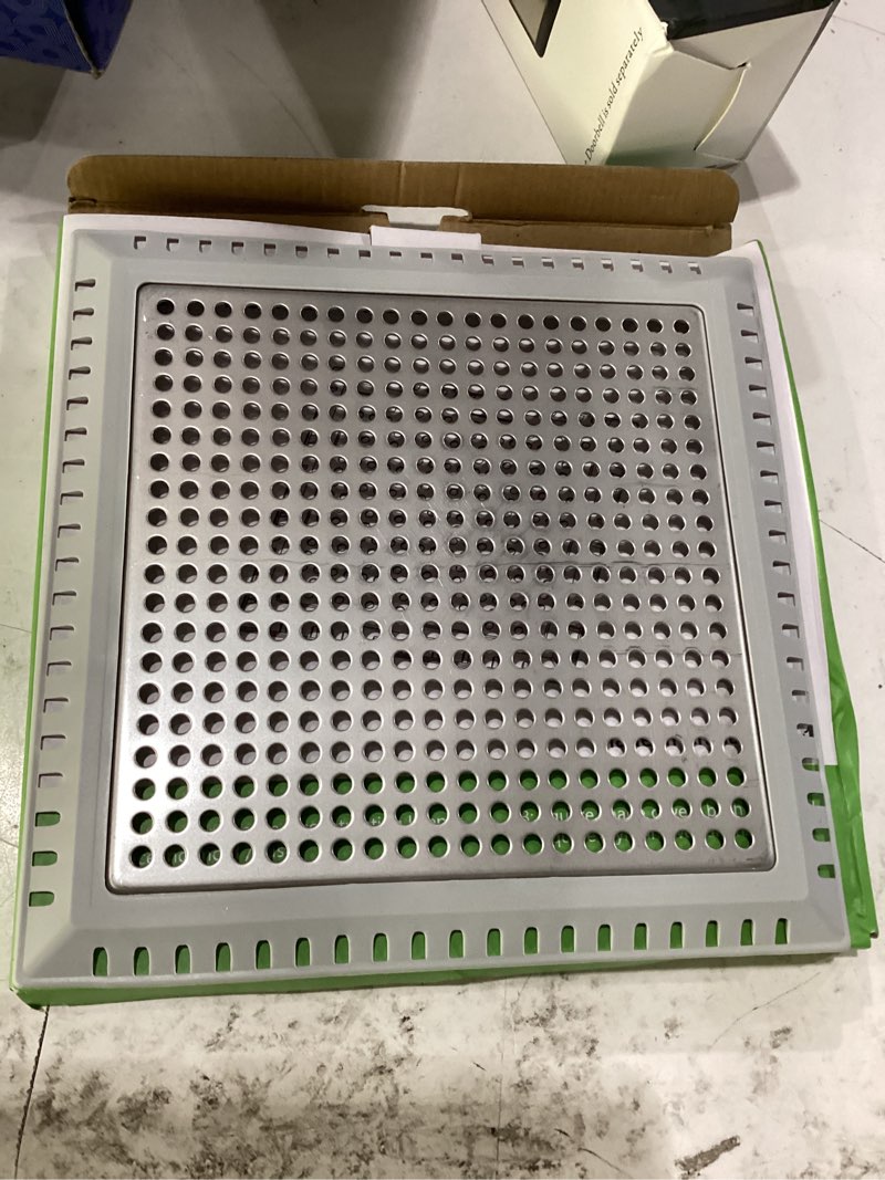 Condition photo showing New/Like New for aluvor shower drain hair catcher,quality drain cover hair catcher for bathroom floor,square hair catcher shower drain -no rust! shower hair drain catcher to keep away from clogged drain gray 6 inch