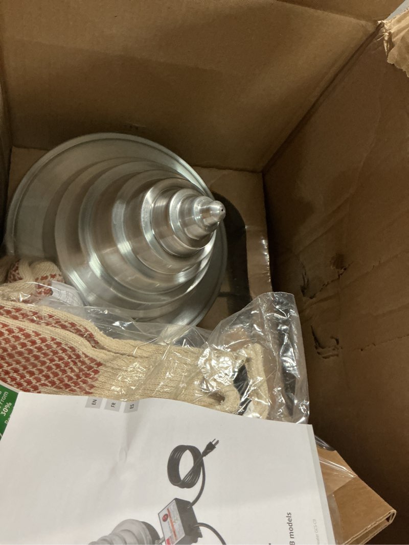 Condition photo showing Good Condition for BESSEY GCS-NCB Bearing Heater Cone Style with 3/8" - 8 1/4" capacity, Silver/Black