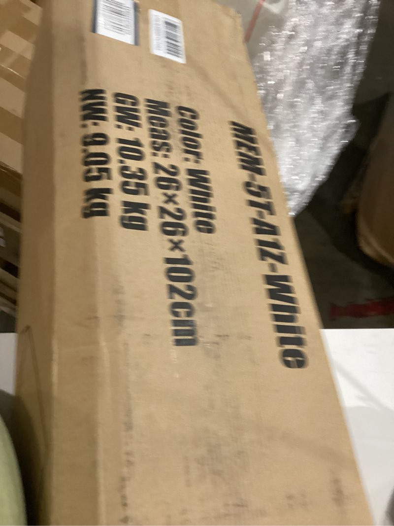 Condition photo showing New/Like New for fdw | 5 inch twin mattress | medium firm | gel memory foam mattress | white | bed in a box, certipur-us certified | pressure relief, cooling ventilated foam | washable removable cover white twin 5 in