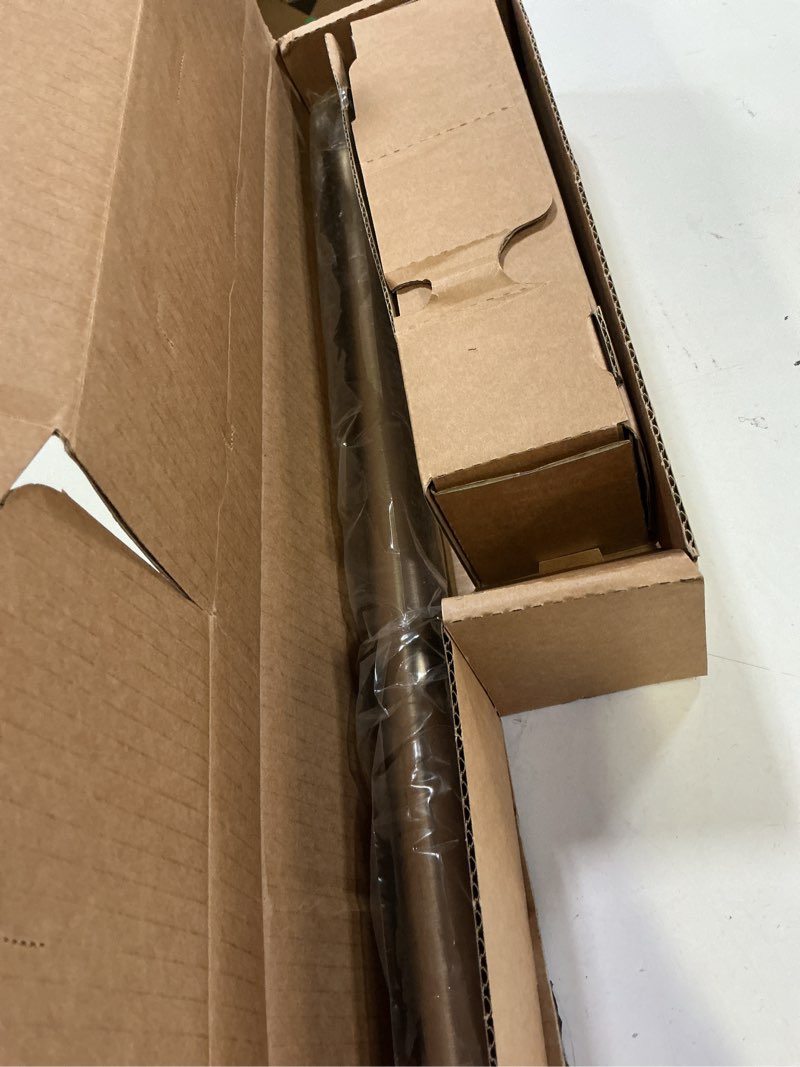 Condition photo showing New/Like New for ivilon drapery treatment window curtain rod - acrylic ball 1 inch pole. 28 to 48 inch. warm gold 28" to 48" warm gold