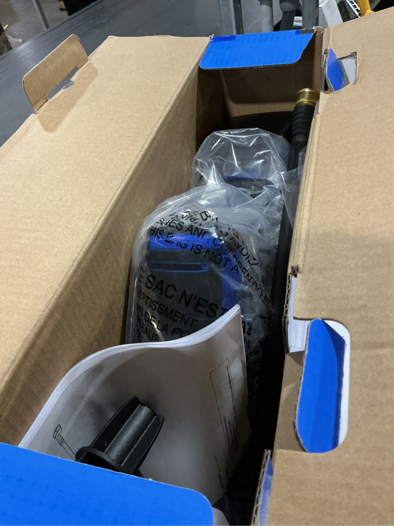 Condition photo showing As Is for kobalt 700-psi 0.8-gpm cold water battery outdoor power cleaner with 1 spray tips