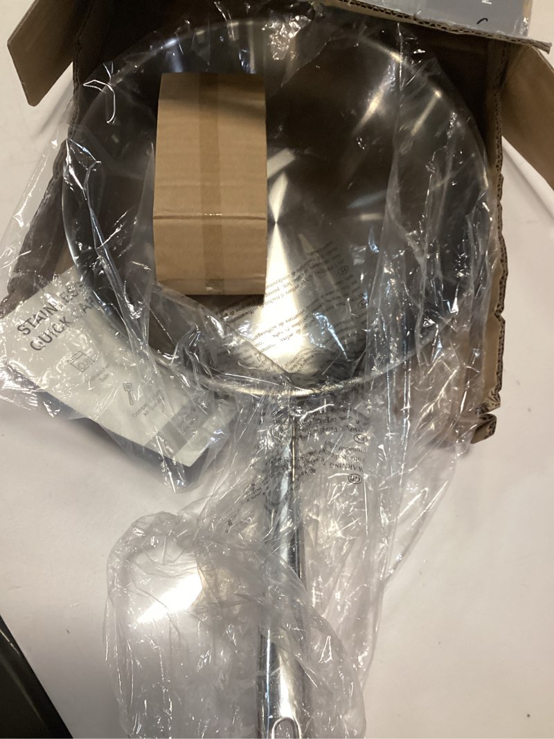 Condition photo showing Good Condition for Misen 5-Ply Stainless Steel 10" Frying Pan - Professional Cookware for Induction, Gas and Electric - Dishwasher Safe, Oven Safe to 800°F - Durable, Versatile, Even Heating 10 Inch