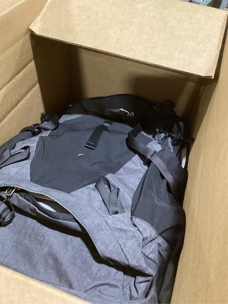 Condition photo showing As Is for Hiking Backpack, Waterproof Hiking Daypack with 3L Water Bladder and Rain Cover, Lightweight Travel Camping Backpack for Men Women (Black)