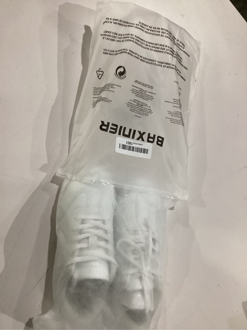 Condition photo showing New/Like New for baxinier girls white cheerleading dance shoes | athletic training tennis lightweight youth competition cheer sneakers 9 toddler white 6683