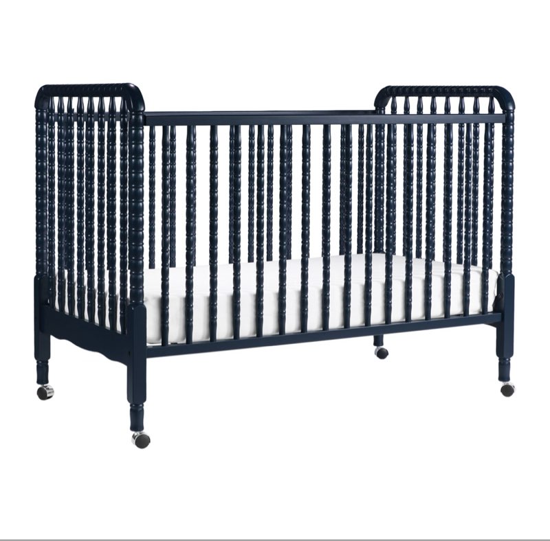 DaVinci Jenny Lind 3-in-1 Convertible Crib in Navy Blue Finish