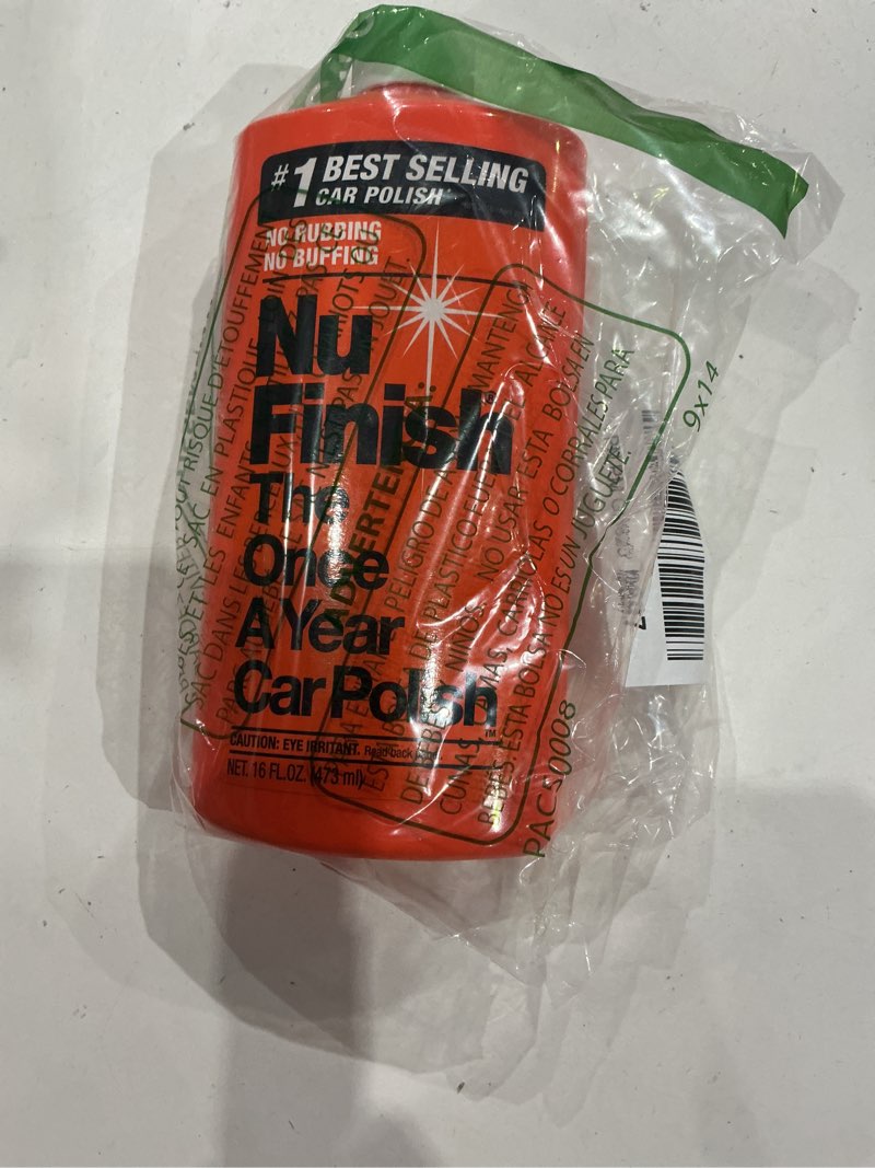 Condition photo showing Good Condition for nu finish once a year polish and sealant, car polish and paint sealant with 3-in-1 ceramic technology to repair, seal and repel, 16 fl oz bottle