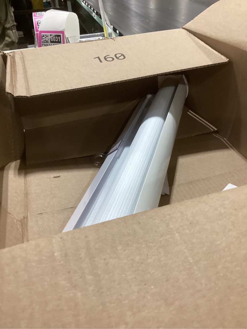 Condition photo showing As Is for luckup cordless zebra blinds roller shades for window-dual layer sheer blinds light control with valance day night privacy light filtering fabric, 20" w x 72" h, white 20"w x 72"h white-light filtering