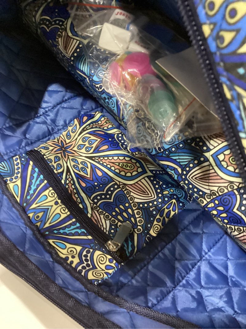 Condition photo showing Good Condition for Kyerlish American Mahjong Tile Set with Blue Printed Carrying Bag, 166 Premium Tiles, 4 All-in-One Color Racks/Pushers, Mah Jongg Sets, Mahjong Game Set for Travel, Christmas, Birthday Gifts Blue?blue Tiles?