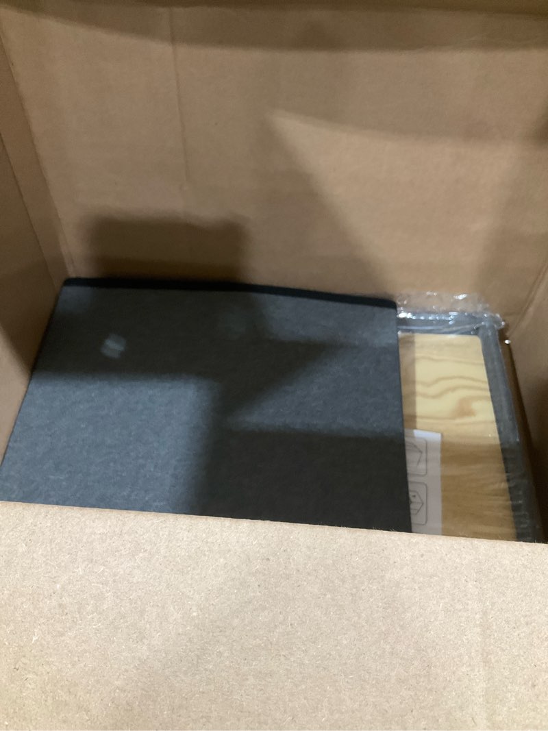 Condition photo showing Good Condition for b fsobeiialeo storage ottoman with tray, small ottomans cube folding coffee table foot stool footrest seat, dark grey linen 16"x15.7"x15" grey-square
