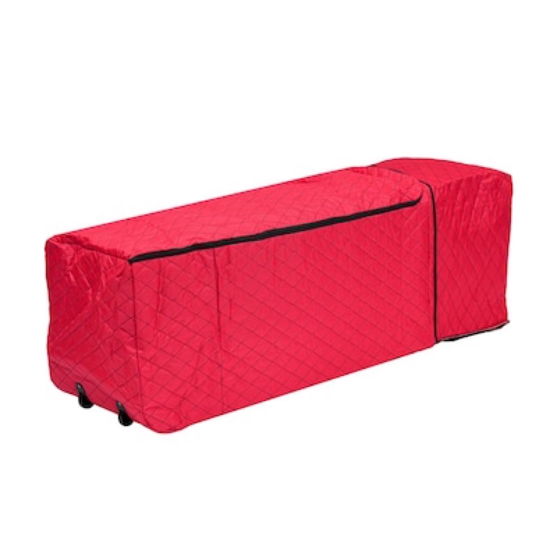 holiday living red collapsible rolling christmas tree storage bag (for trees 6-ft-9-ft