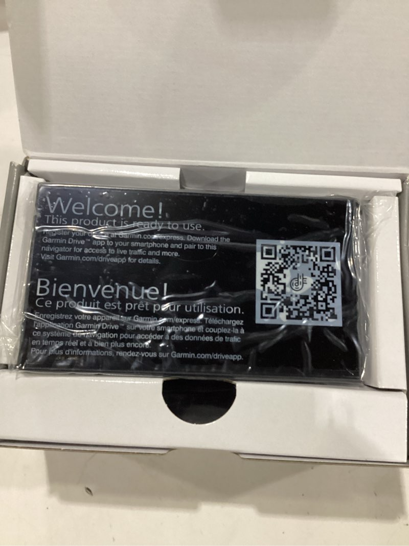 Condition photo showing New/Like New for garmin drivesmart 66, 6-inch car gps navigator with bright, crisp high-resolution maps and garmin voice assist