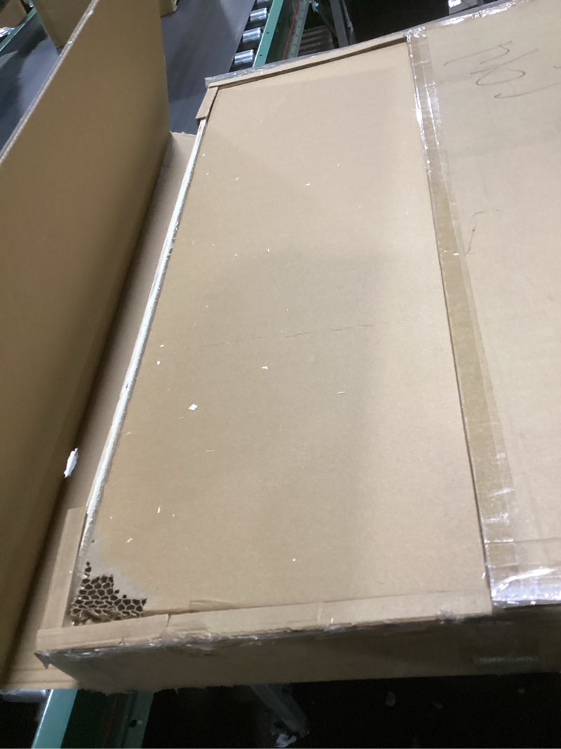 Condition photo showing New/Like New for Niccy Arched LED Bathroom Mirror, 36"x24" Gold Framed Arch Wall Lighted Mirrors, Arching Frontlit Vanity-Mirror with Memory Function for Bathroom Bedroom, Defogger and 3 Color, Explosion-Proof Gold 36"L x 24"W