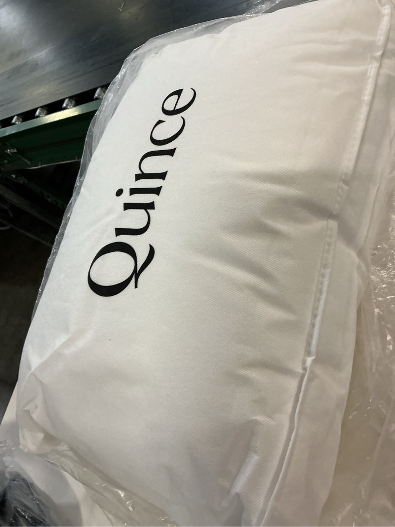 Condition photo showing New/Like New for premium down alternative pillow, standard, firm/extra firm