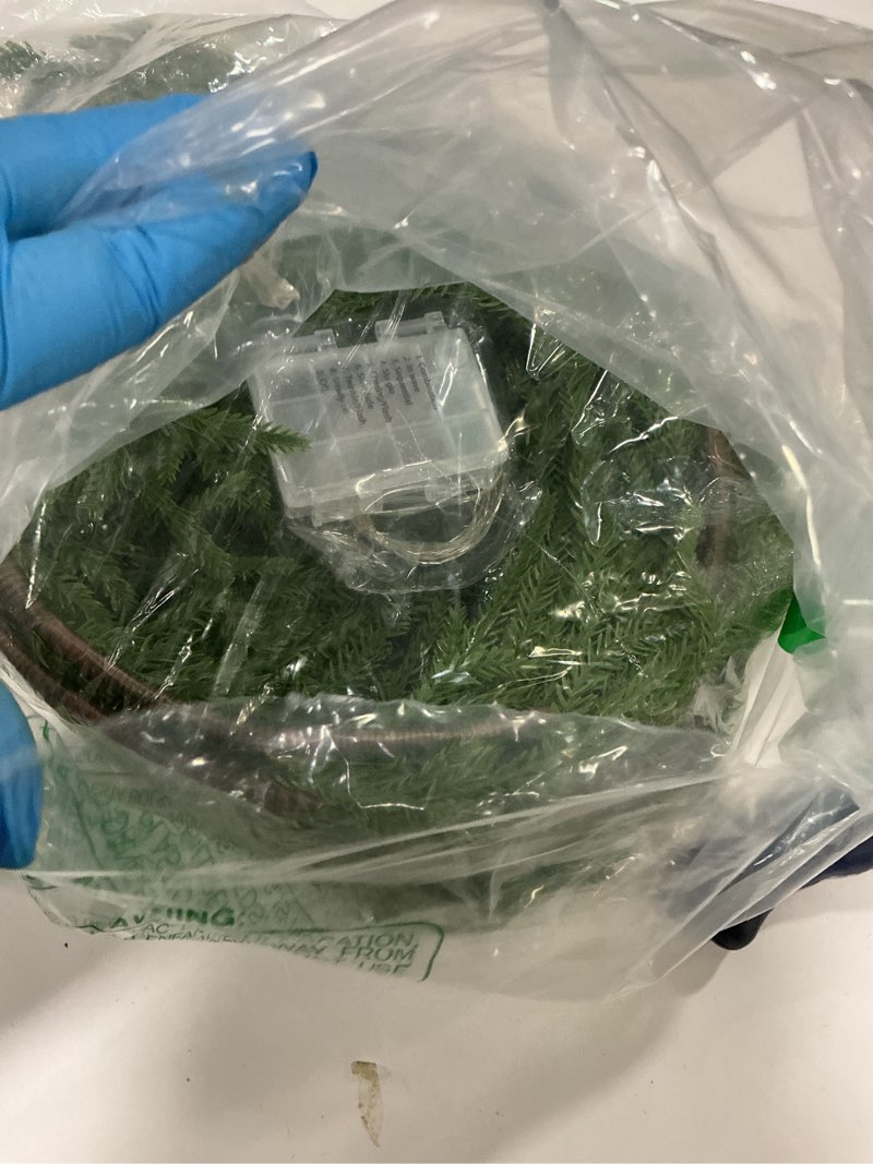 Condition photo showing Good Condition for MISSPIN Christmas Garland with Lights, Real Touch Winter Pine Garland, Green Artificial Greenery Gar