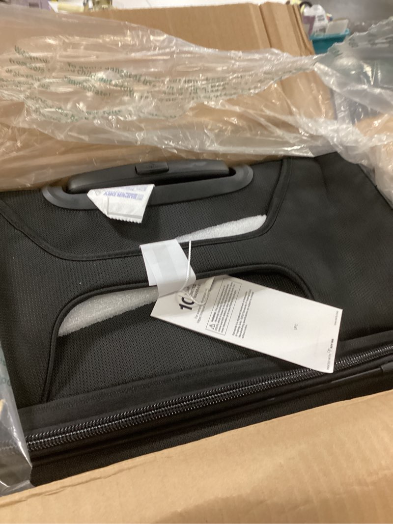 Condition photo showing New/Like New for Samsonite Ascella 3.0 Softside Expandable Luggage with Spinners, Black, 2PC SET (Carry-on/Medium) 2-Piece Set (Carry-on/Medium) Black