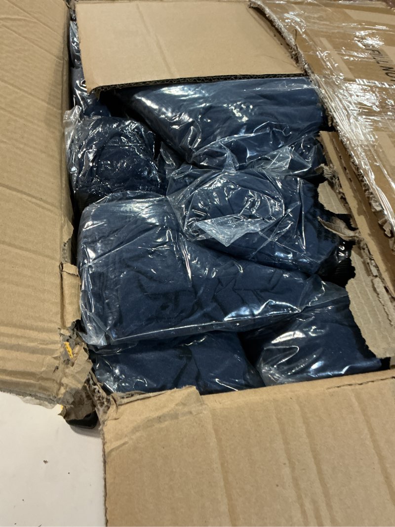 Condition photo showing New/Like New for WELMATCH Navy Blue Spandex Chair Covers - 50 PCS Wedding Banquet Events Party Universal Dining Decoration Stretch Elastic Chair Covers Good (Navy Blue, 50)