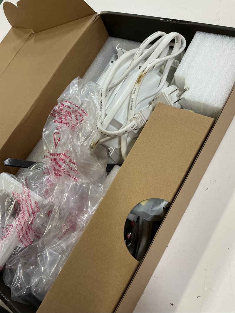 Condition photo showing As Is for perlegear tv in-wall cable management kit, usb and typ c ports cord hider for wall mount tv with recessed power, includes drill templates, dust bags, drywall saw, extension cable