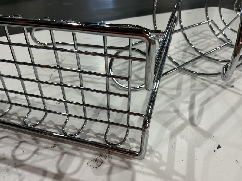 Condition photo showing As Is for (incomplete, missing pieces)style selections chrome freestanding single post toilet paper holder 2 -rolls