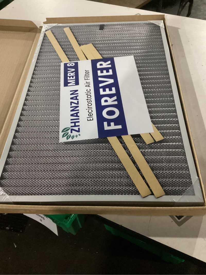 Condition photo showing New/Like New for 16x25x1 HVAC Furnace Air Filter, Lasts a Lifetime, Washable, the Last HVAC Filter You Will Ever Buy, Healthier Home or Office, Merv 8(Actual Size:15.5x24.5x0.82 Inch) 1" x 16" x 25"