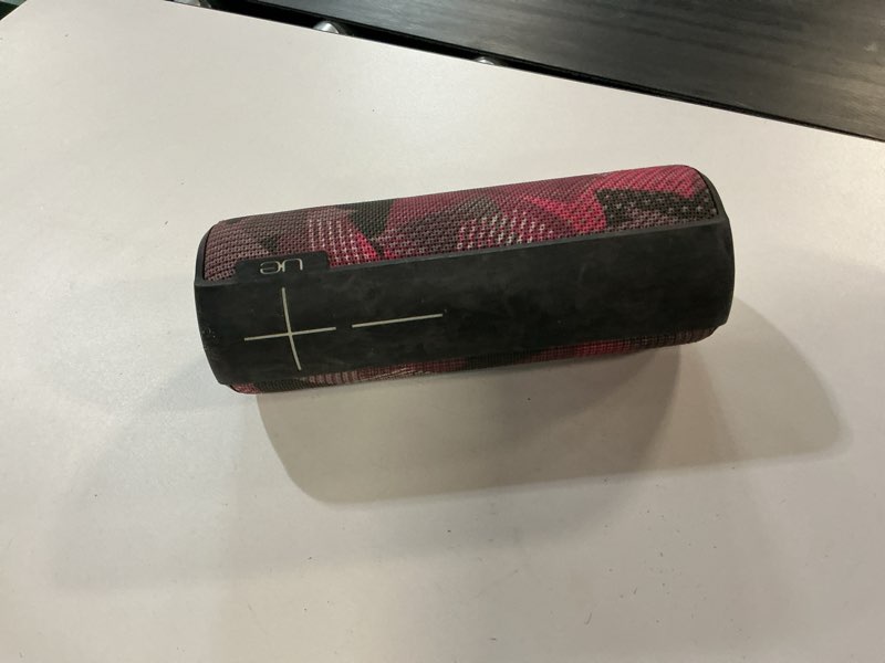 Condition photo showing As Is for ultimate ears megaboom bluetooth wireless speaker – twilight magenta