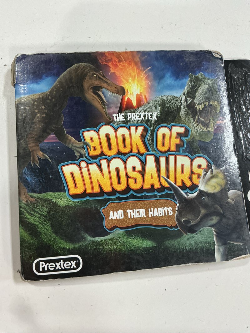 Condition photo showing As Is for The Prextex Book of Dinosaurs and Their Habits - 12-Button Dinosaur Sound Book to Educate and Learn About Dinosaurs