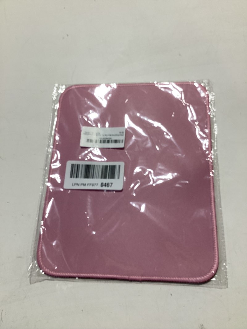 Condition photo showing New/Like New for Pink Mouse Pad, Nice and Cute Mouse Pad, Splash-Proof Textured 10.2 x 8.2Inch, Stitched Edge Non-Slip Waterproof Rubber
