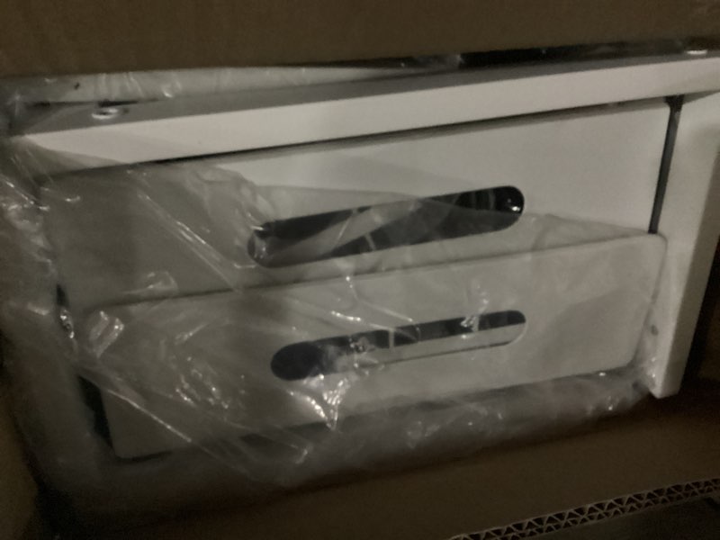 Condition photo showing New/Like New for Under Sink Organizer Upgrade To Professional Rails,2-Tier Dual Pull Out Cabinet Storage,Height Adjustable Slide Out Drawers For Bathroom Kitchen,2 Pack-21"Dx12.8"-16.9"H,White 2 Pack-21"Dx12.8"-16.9"H White