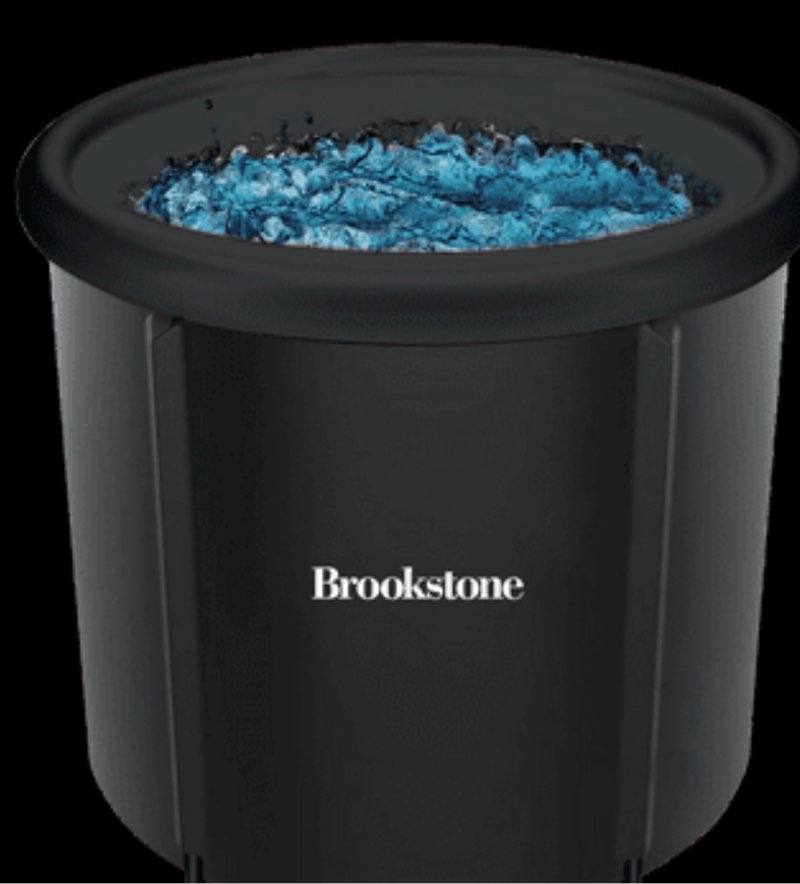 Brookstone Portable Ice Bath Cold Plunge Water Therapy Tub  Plastic Cover  Helps with Arthritis  Athletes Recovery  One Size