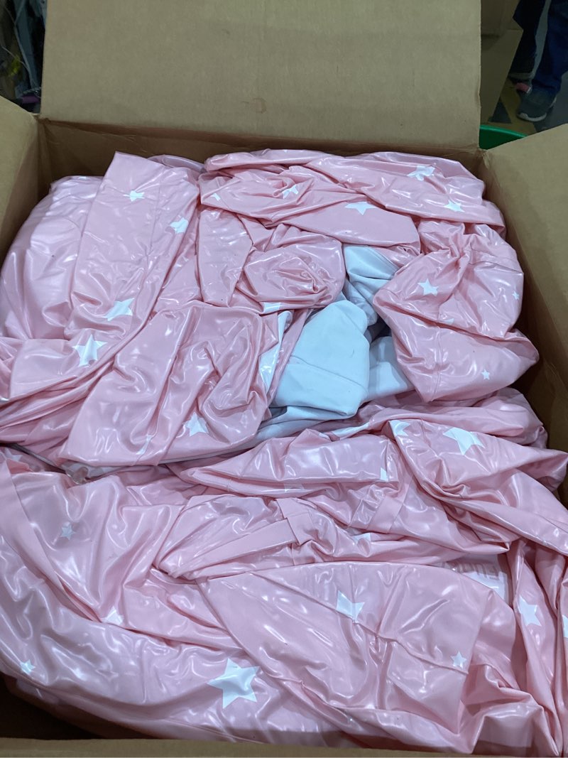 Condition photo showing As Is for FUNBOY Kids Pink Castle Sleepover Travel Bed & Air Mattress. Perfect for Sleepovers. Includes Carrying Storage Bag, Twin Pink Single