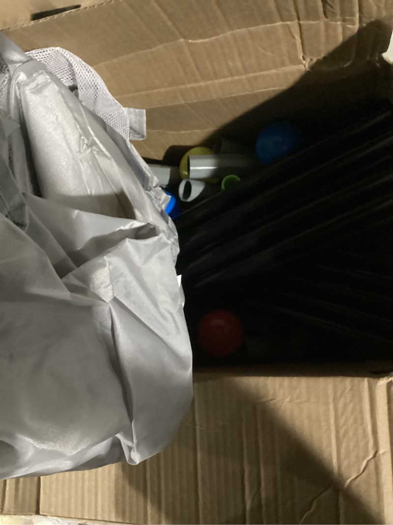 Condition photo showing Good Condition for Baby Playpen with Balls and Pull Rings for Babies and Toddlers 50 x 50 inch, Play Yards Indoor, Sturdy Safety Play Pen with Soft Breathable Mesh, Baby Fence Grey + Balls + Pull Rings 50×50×27 Inch