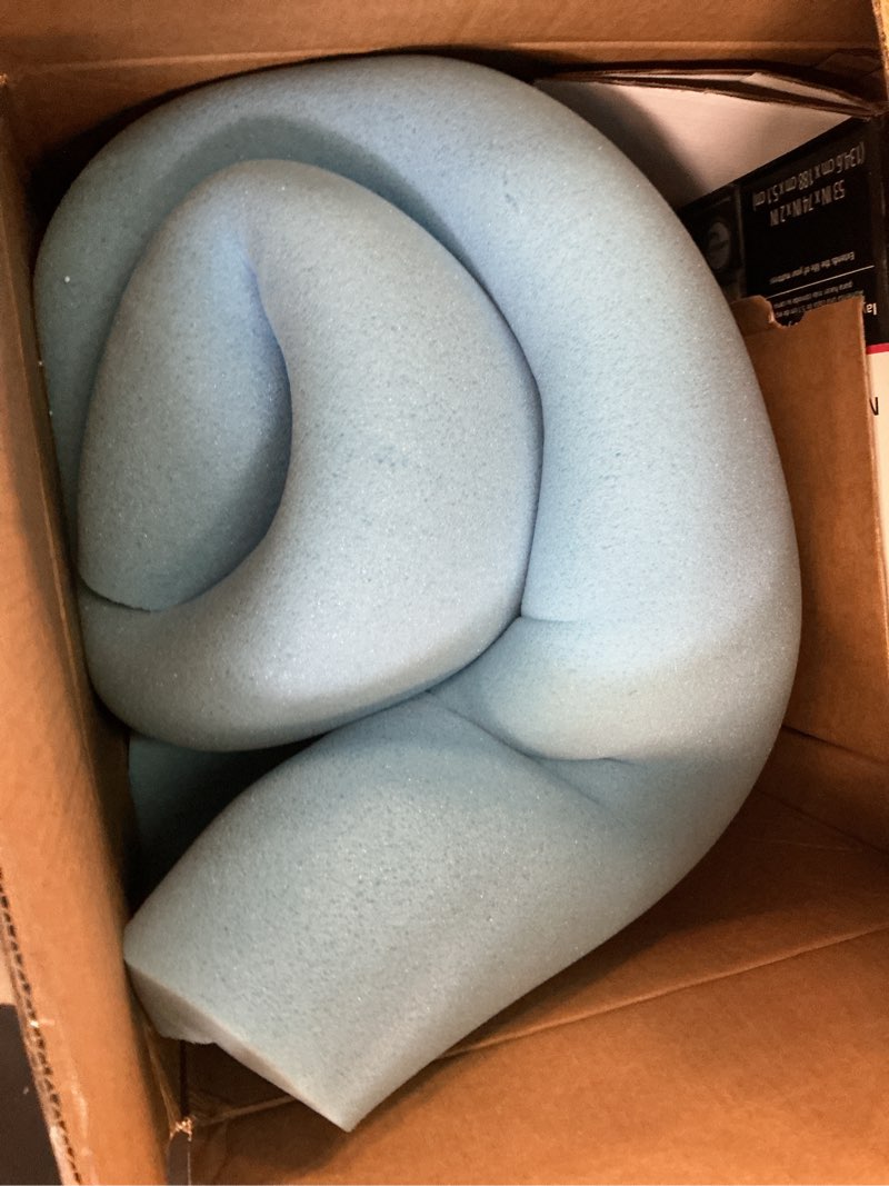 Condition photo showing As Is for blue gel memory foam mattress topper 