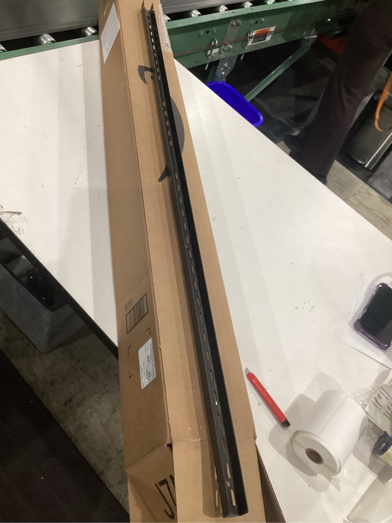 Condition photo showing Good Condition for knape & vogt john sterling dual trak heavy-duty adjustable shelving standard, 48-inch, black, 0119-48bk