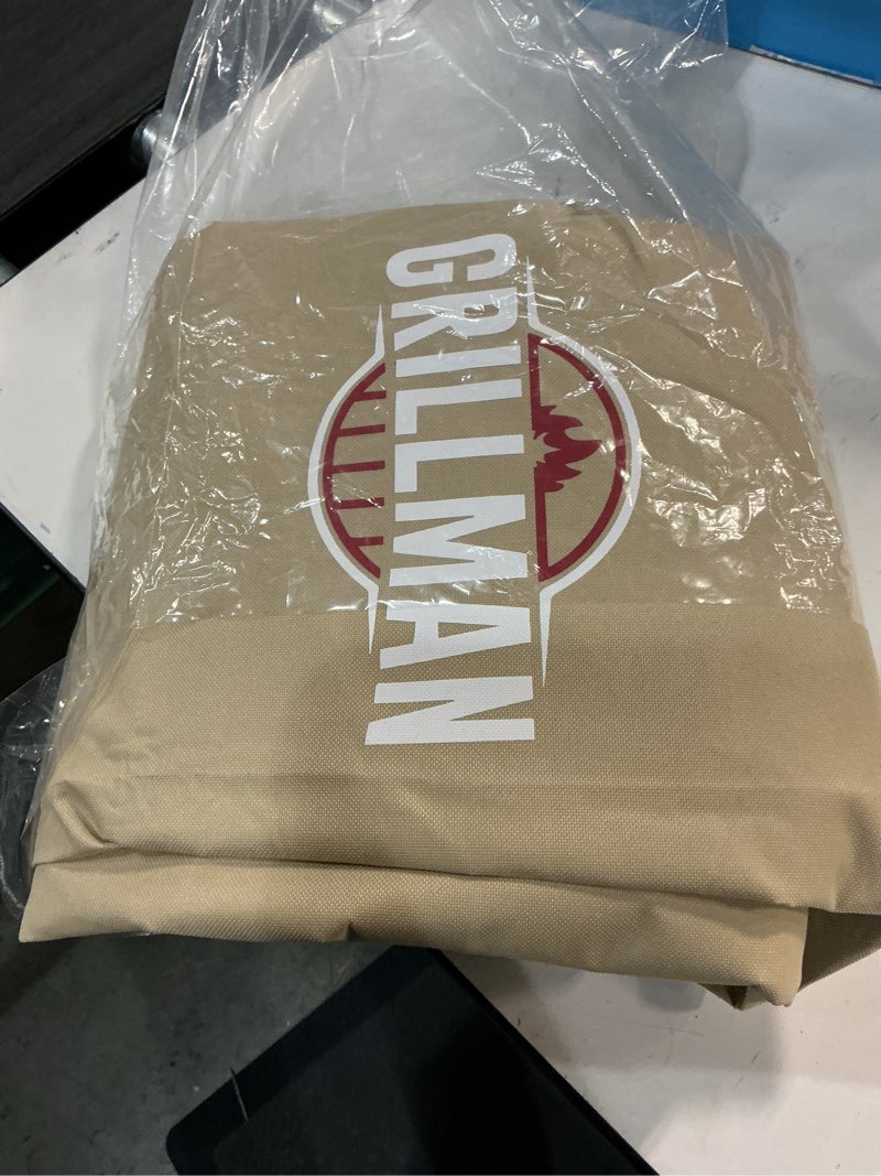 Condition photo showing Good Condition for Grill Cover by Grillman, Tan, 72 Inch, BBQ Outdoor Grill Covers, Charcoal & Gas Grills, Waterproof, Rip-Proof, Weather-Resistant, Anti-UV, Barbecue Cover for Weber, Genesis, Charbroil, Nexgrill, etc