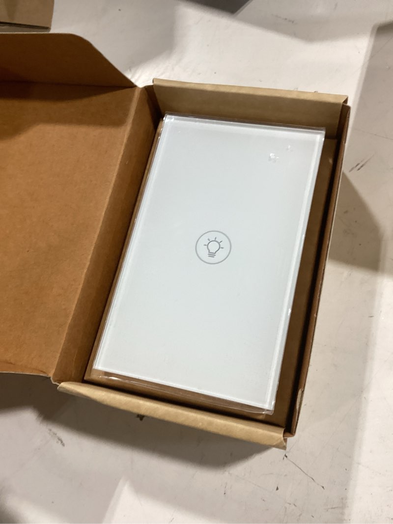 Condition photo showing Good Condition for moes dimmer switch for led lights, full range dimming, wifi smart light switch neutral wire required, single pole, 300w inc, 75w led/cfl, smart life/tuya app remote control,white single dimmer switch white