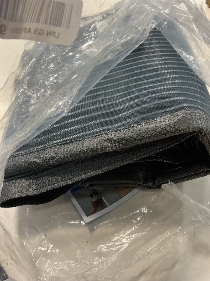 Condition photo showing Good Condition for heavy duty door screen magnetic closure, loviga thickened fiberglass screen door mesh, self sealing, tear resistant, easy assemble, fine mesh keep bugs out fit door size 36 inch x 82 inch screen size 38"x83", fit door size up to 36"x82" gray