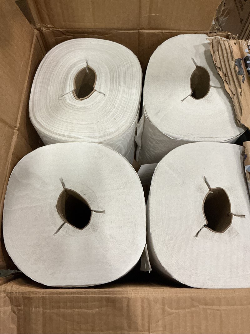 Condition photo showing New/Like New for tork hand towel roll natural white h80, universal, 100% recycled fiber, 6 rolls x 800 ft, 8031400, 6 count (pack of 1) 6 count (pack of 1) natural white