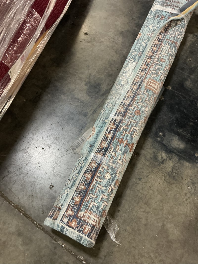 Condition photo showing Good Condition for 5'x7' woven flatweave area rug blue - threshold™