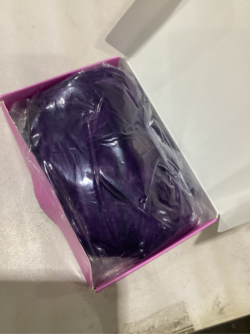 Condition photo showing Good Condition for AISI HAIR Dark Purple Wig for Women, Long Wavy Lace Hairline Middle Part Synthetic Heat Resistant Wig for Daily Party-26 Inch