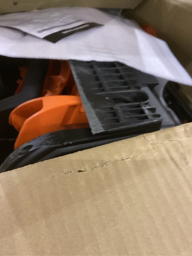 Condition photo showing As Is for VOLTASK 23-Inch Electric Corded Snow Blower with Dual LED Light, 180-degree Adjustable Chute Walk-Behind Snow Blower with 25ft Throwing Distance, 15 Amp/3500RPM Motor Electric Snow Blowers 23-Inch Corded